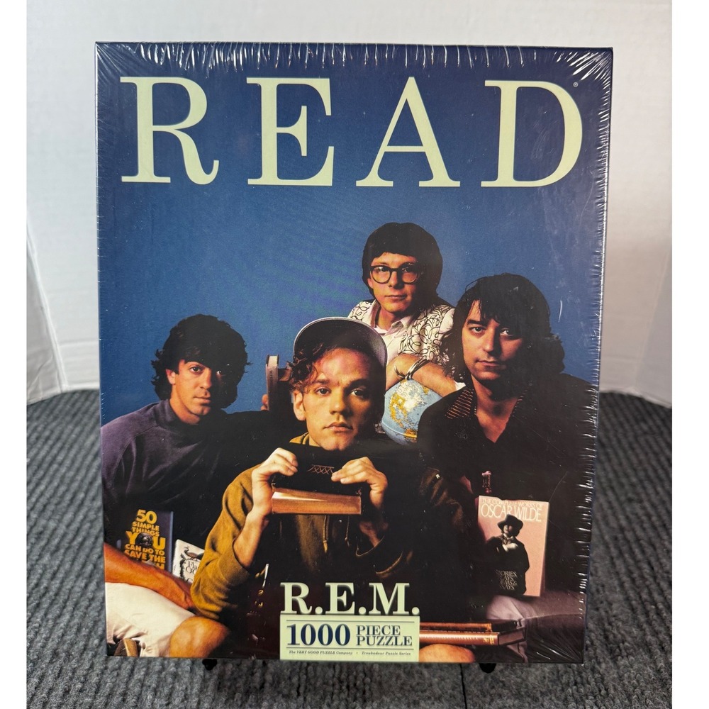 Rare REM READ 1000 Piece Jigsaw Puzzle Troubadour Series Poster Art New Sealed